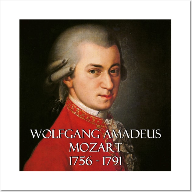 Great Composers: Wolfgang Amadeus Mozart Wall Art by Naves